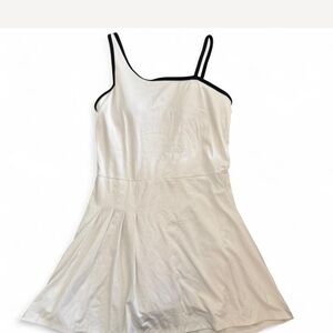 White Athletic Dress with Black Trim